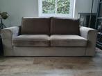 Bank 2.5 zits kleur taupe, stof velours., Huis en Inrichting, Ophalen, Zo goed als nieuw, Stof