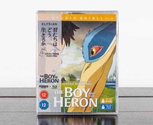 The Boy and the Heron 4K UHD + Blu-Ray (UK Import) Anime, Cd's en Dvd's, Blu-ray, Zo goed als nieuw, Tekenfilms en Animatie, Ophalen of Verzenden