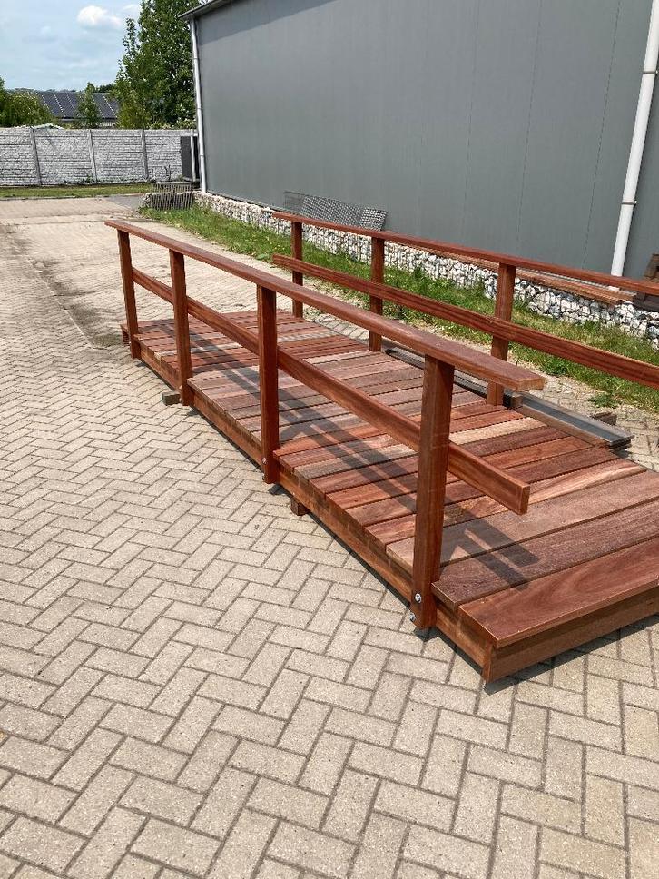 hardhouten brug  vijverbrug slootbrug, Tuin en Terras, Vijvers, Nieuw, Ophalen