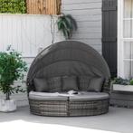 Terras Sofa Fauteuil, Met Luifel - Lounge set, Tuin en Terras, Tuinsets en Loungesets, Nieuw, Loungeset, 5 zitplaatsen, Verzenden