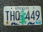 Kentekenplaat licenseplate Oregon 2 USA, Verzenden, Gebruikt, Auto's