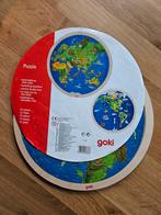 Dille&Kamille - Goki - houten wereldpuzzel twee kanten, Kinderen en Baby's, Speelgoed | Houten speelgoed, Ophalen of Verzenden