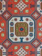 Retro gebreid kleed oranjebruin groen taupe 122/118, Gebruikt, Etten-Leur, DJT@dejuistetoon.eu, Ophalen of Verzenden