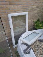 Kozijn met glas, Doe-het-zelf en Verbouw, Glas en Ramen, Ophalen, Gebruikt, Gevelraam of Ruit