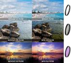 Set UV, CPL + FLD filter 52 mm Canon Sony Nikon Pentax 52mm, Ophalen of Verzenden, Nieuw, 50 tot 60 mm, Overige typen