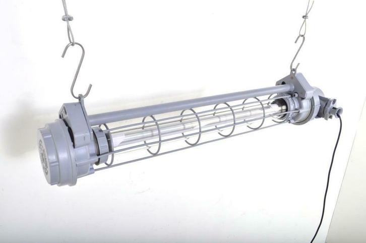 Industriële TL lamp kooilamp dimbaar LED NEW OLD STOCK!!, Huis en Inrichting, Lampen | Hanglampen, Gebruikt, Ophalen of Verzenden