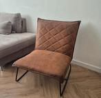 cognac leren fauteuil, Huis en Inrichting, Ophalen, Bruin, Eén