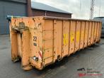 Container haakarm 23 m3 container met afdekzeil , kiepklep e