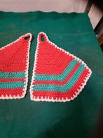 pannenlappen retro gehaakt rood, Ophalen of Verzenden, 'T Olde Gre-j, Info@toldegrej.nl, Endepoelstraat 20f Didam
