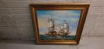 Klassiek schilderij, maritiem, schepen, Antiek en Kunst, Ophalen of Verzenden