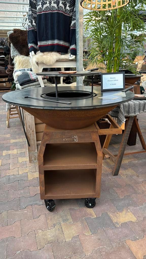 Plancha Maestro 100cm, Tuin en Terras, Houtskoolbarbecues, Nieuw, Met accessoires, Ophalen