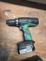T.e.a.b: een goedgebruikte Hitachi accuboormachine 14.4V, Ophalen, Gebruikt, Minder dan 400 watt, Boor- en Schroefmachine
