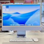 iMac 2024 24 Inch M4 8C CPU/8C GPU/16GB/256GB Blauw, Computers en Software, Apple Desktops, Apple, Zo goed als nieuw, Support@apple.com