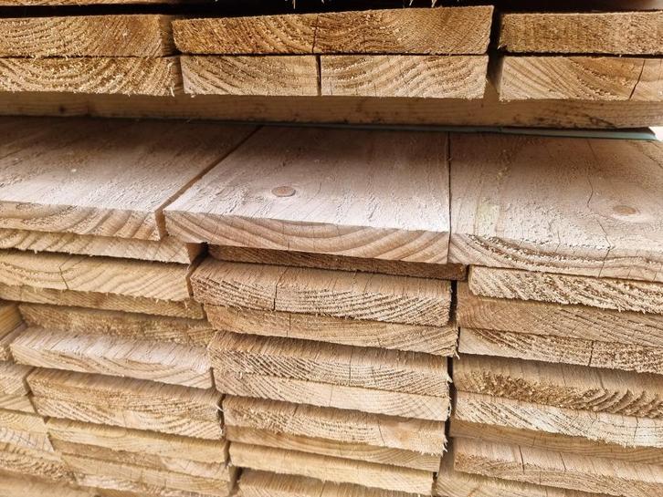 Geïmpregneerde douglas plank 22x175mm voor €2,00 per meter!, Tuin en Terras, Palen, Balken en Planken, Nieuw, Planken, 250 cm of meer