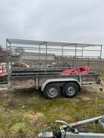Aanhanger dubbel-asser met kenteken en enkel Asser, Ophalen, Gebruikt
