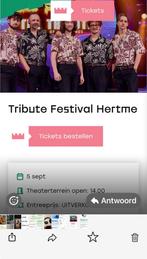 Gezocht 2 kaarten tribute festival hertme, Twee personen