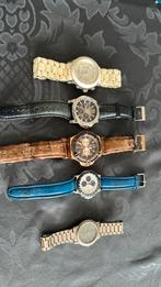 5 man watches, including 1 michael kors and 2 Guess, Staal, Gebruikt, Polshorloge, Ophalen