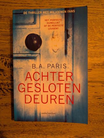 Achter Gesloten Deuren - B.A. Paris beschikbaar voor biedingen