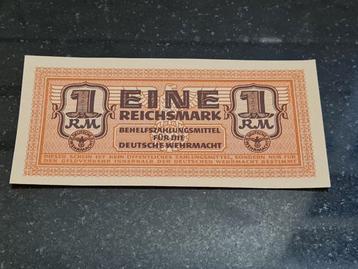 Biljet 1 Reichsmark Deutsche Wehrmacht WO2 beschikbaar voor biedingen