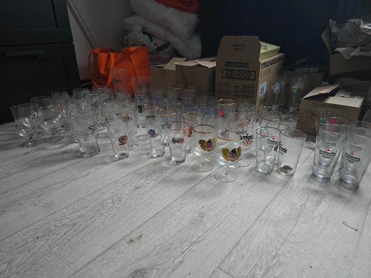 Bierglazen Heineken, Verzamelen, Biermerken, Zo goed als nieuw, Glas of Glazen, Heineken, Ophalen