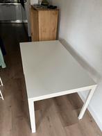 Witte IKEA Tafel, Huis en Inrichting, Tafels | Eettafels, Ophalen, Kunststof, 100 tot 150 cm, 50 tot 100 cm