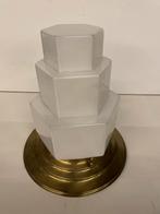 Art Deco plafoniere opaline lamp messing lamp vintage lamp, Antiek en Kunst, Antiek | Lampen, Ophalen of Verzenden