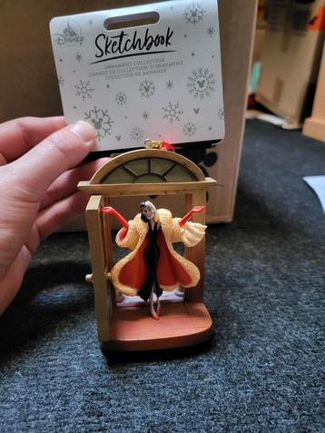 nieuwe disney cruella de vil 101 dalmatiër kerst ornament beschikbaar voor biedingen