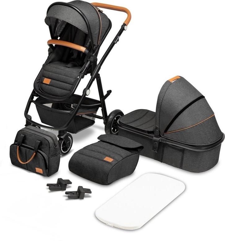 Kinderwagen Lionelo 3in1 + buggy + adapters autostoel, Kinderen en Baby's, Kinderwagens en Combinaties, Zo goed als nieuw, Combiwagen