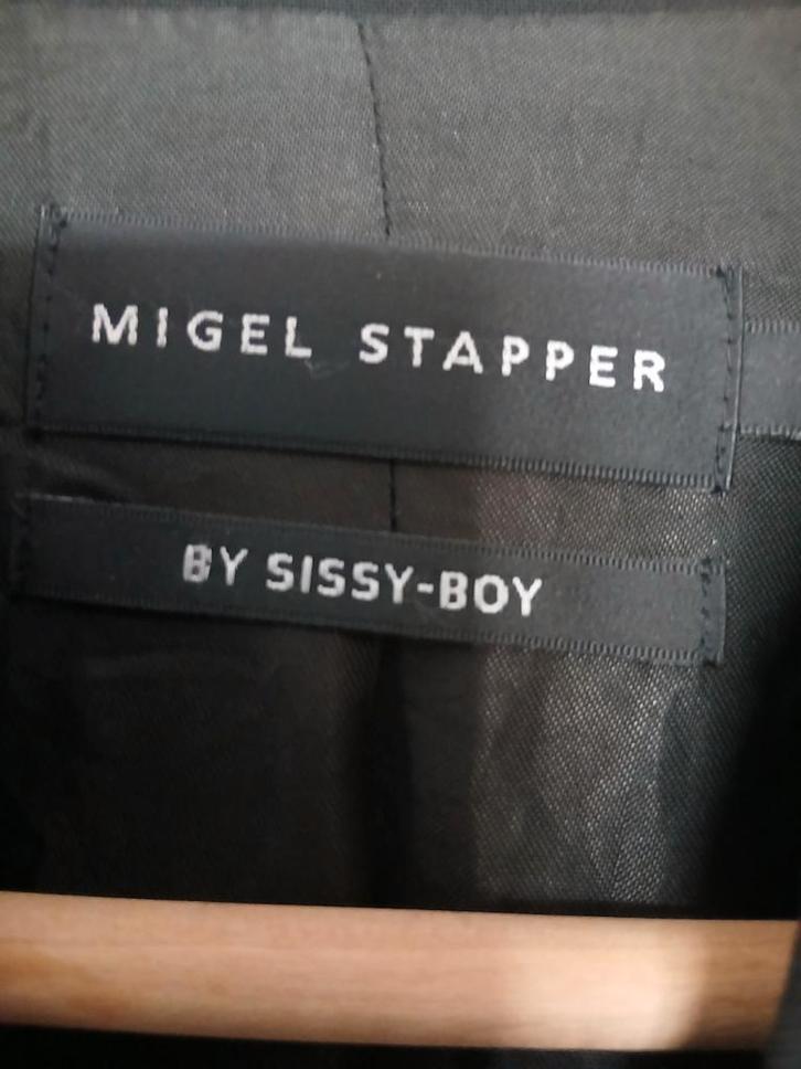 Migel Stapper by Sissy-Boy Colbert - Zwart, Kleding | Heren, Kostuums en Colberts, Zo goed als nieuw, Maat 52/54 (L), Zwart, Ophalen of Verzenden