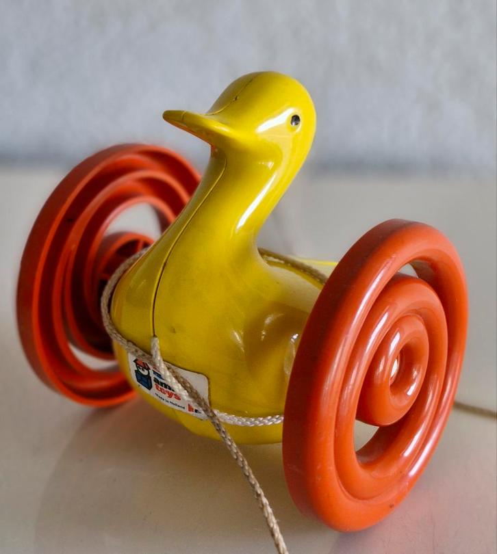 Ambi Toys trek Eend, Kinderen en Baby's, Speelgoed | Babyspeelgoed, Zo goed als nieuw, Overige typen, Ophalen of Verzenden