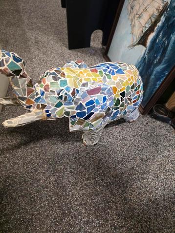 Mozaïek Olifant Decoratie beschikbaar voor biedingen