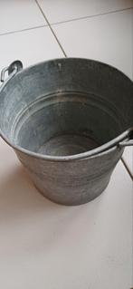 Zinken emmer, Ophalen, Gebruikt, Zink