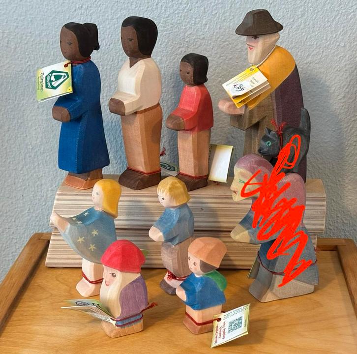 50% Ostheimer diverse figuren groep compleet nieuw, Kinderen en Baby's, Speelgoed | Houten speelgoed, Nieuw, Overige typen, Ophalen of Verzenden