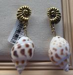 Oorbellen schelp, Sieraden, Tassen en Uiterlijk, Oorbellen, Ophalen of Verzenden, Nieuw, Goud, Overige materialen