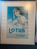 Vintage Lotus Margarine Reclame Poster, Antiek en Kunst, Ophalen
