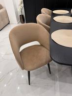 6 prachtige eettafel stoelen eetkamerstoelen beige zgan!, Ophalen of Verzenden, Zo goed als nieuw, Overige kleuren, Vier