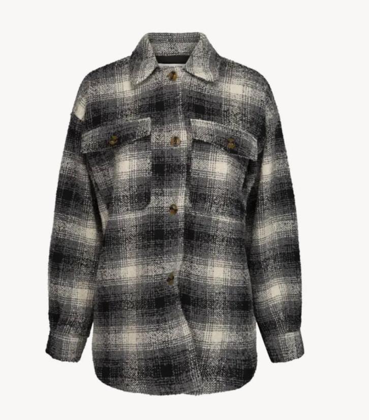 Sofie Schnoor €190 warm geruit blouse jasje (30% wol); 44/46, Kleding | Dames, Blouses en Tunieken, Nieuw, Maat 46/48 (XL) of groter