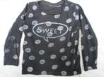 Bakkaboe longsleeve zwart Sweet maat 80 T-shirt lang mouw, Kinderen en Baby's, Babykleding | Maat 80, Meisje, Shirtje of Longsleeve