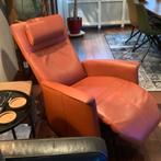 Relaxstoel leder, Huis en Inrichting, Fauteuils, Gebruikt, Minder dan 75 cm, Leer, Ophalen of Verzenden