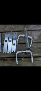 RVS Deurbeslag Set - Klinken en Schilden, Ophalen, Gebruikt, Rvs, Klink of Kruk