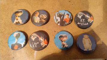 E.t. film vintage buttons verzameling retro alien spielberg