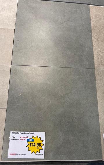 85m2 mooie keramische tegels betonlook 60x60 te koop!  beschikbaar voor biedingen