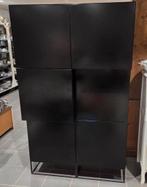 Zwarte vakkenkast kubustische stijl, Ophalen, 2j.brabant@gmail.com, 2j, 25 tot 50 cm