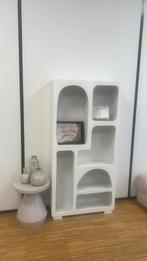 Bijzettafel kwantum greige, Minder dan 55 cm, Rond, Zo goed als nieuw, Ophalen