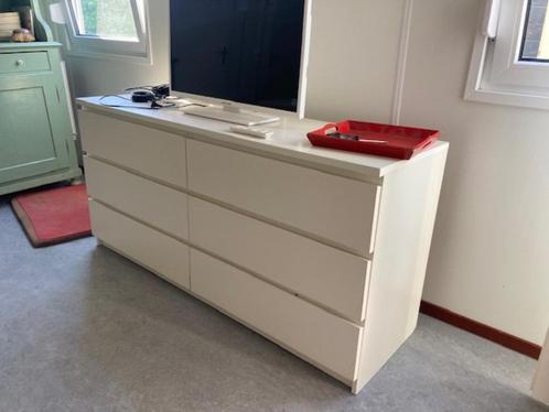 witte malm laden kast 6 lades, Huis en Inrichting, Kasten | Ladekasten, Gebruikt, Minder dan 100 cm, 150 tot 200 cm, 25 tot 50 cm