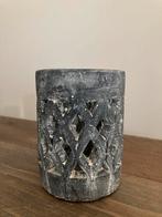 Kaarsenhouder grijs steen, Huis en Inrichting, Woonaccessoires | Kandelaars en Kaarsen, Minder dan 25 cm, Overige materialen, Grijs