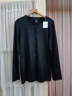 Majestic Filatures zwart metal shirt shimmering top S M, Maat 38/40 (M), Zwart, Nieuw, Ophalen of Verzenden