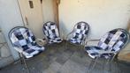 4 Hartman Ravaelo Tuinstoelen met Kussens teab, Ophalen, Gebruikt, Vier, Metaal