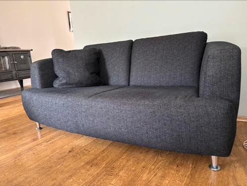 Design antraciet 2,5 zitbank, Huis en Inrichting, Banken | Bankstellen, Gebruikt, Stof, Ophalen