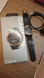 Garmin vivomove hr hybride smartwatch zwart met goud, Ophalen of Verzenden, Gebruikt, Zwart, Android